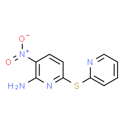 ChemSpider 2D Image | 3-Nitro-6-(2-pyridinylsulfanyl)-2-pyridinamine | C10H8N4O2S