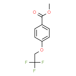 ChemSpider 2D Image | Methyl 4-(2,2,2-trifluoroethoxy)benzoate | C10H9F3O3