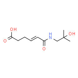 ChemSpider 2D Image | (4E)-6-[(2-Hydroxy-2-methylpropyl)amino]-6-oxo-4-hexenoic acid | C10H17NO4