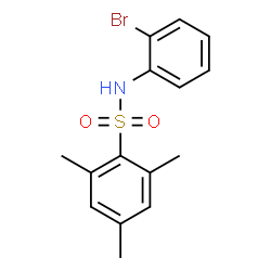 ChemSpider 2D Image | N-(2-Bromophenyl)-2,4,6-trimethylbenzenesulfonamide | C15H16BrNO2S