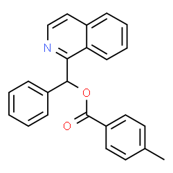ChemSpider 2D Image | 1-Isoquinolinyl(phenyl)methyl 4-methylbenzoate | C24H19NO2
