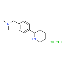 ChemSpider 2D Image | DIMETHYL({[4-(PIPERIDIN-2-YL)PHENYL]METHYL})AMINE DIHYDROCHLORIDE | C14H24Cl2N2