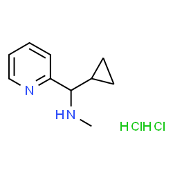 ChemSpider 2D Image | [CYCLOPROPYL(PYRIDIN-2-YL)METHYL](METHYL)AMINE DIHYDROCHLORIDE | C10H16Cl2N2