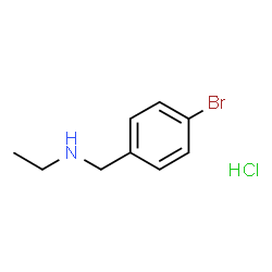 ChemSpider 2D Image | N-(4-Bromobenzyl)ethanamine hydrochloride (1:1) | C9H13BrClN