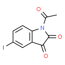 ChemSpider 2D Image | 1-Acetyl-5-iodo-1H-indole-2,3-dione | C10H6INO3