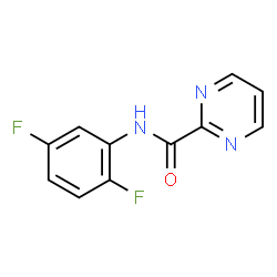 ChemSpider 2D Image | N-(2,5-Difluorophenyl)-2-pyrimidinecarboxamide | C11H7F2N3O