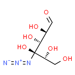 ChemSpider 2D Image | 4-C-Azido-D-glucose | C6H11N3O6