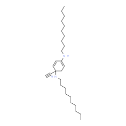 ChemSpider 2D Image | N,N'-Didecyl-4-ethynyl-1,5-cyclohexadiene-1,4-diamine | C28H50N2