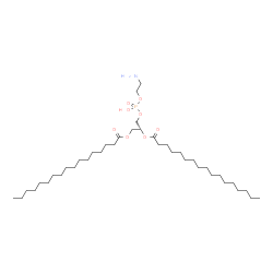 ChemSpider 2D Image | (2R)-3-{[(2-Aminoethoxy)(hydroxy)phosphoryl]oxy}-2-(heptadecanoyloxy)propyl heptadecanoate | C39H78NO8P
