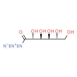 ChemSpider 2D Image | (2R,3S,4S,5R)-2,3,4,5,6-Pentahydroxyhexanoyl azide | C6H11N3O6
