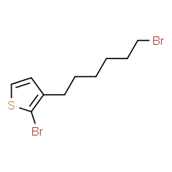 ChemSpider 2D Image | 2-Bromo-3-(6-bromohexyl)thiophene | C10H14Br2S