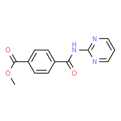 ChemSpider 2D Image | Methyl 4-(2-pyrimidinylcarbamoyl)benzoate | C13H11N3O3