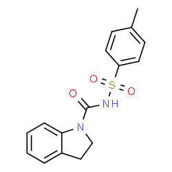 ChemSpider 2D Image | N-[(4-Methylphenyl)sulfonyl]-1-indolinecarboxamide | C16H16N2O3S