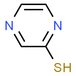 ChemSpider 2D Image | 2-pyrazinethiol | C4H4N2S