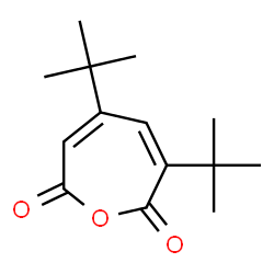 ChemSpider 2D Image | 3,5-Bis(2-methyl-2-propanyl)-2,7-oxepinedione | C14H20O3