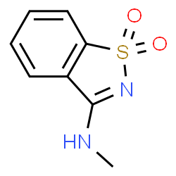 ChemSpider 2D Image | N-Methyl-1,2-benzothiazol-3-amine 1,1-dioxide | C8H8N2O2S