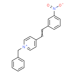 ChemSpider 2D Image | 1-Benzyl-4-[2-(3-nitrophenyl)vinyl]pyridinium | C20H17N2O2