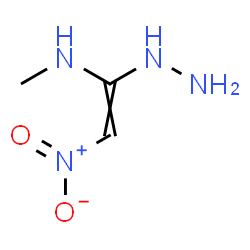 ChemSpider 2D Image | 1-Hydrazino-N-methyl-2-nitroethenamine | C3H8N4O2