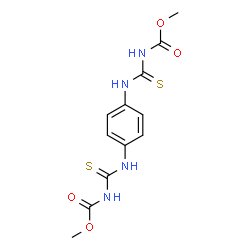 ChemSpider 2D Image | Dimethyl (1,4-phenylenedicarbamothioyl)biscarbamate | C12H14N4O4S2