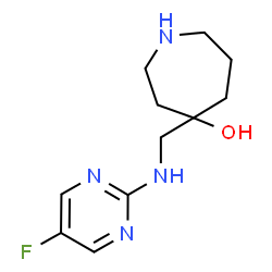 ChemSpider 2D Image | 4-{[(5-Fluoro-2-pyrimidinyl)amino]methyl}-4-azepanol | C11H17FN4O