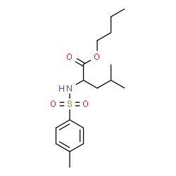 ChemSpider 2D Image | Butyl N-[(4-methylphenyl)sulfonyl]leucinate | C17H27NO4S