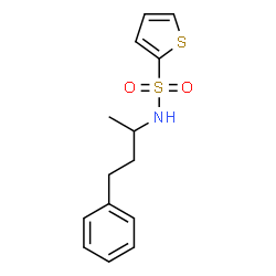 ChemSpider 2D Image | N-(4-Phenyl-2-butanyl)-2-thiophenesulfonamide | C14H17NO2S2