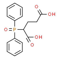ChemSpider 2D Image | 2-(Diphenylphosphoryl)pentanedioic acid | C17H17O5P