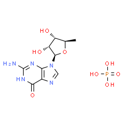 ChemSpider 2D Image | 5'-Deoxyguanosine phosphate (1:1) | C10H16N5O8P