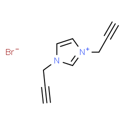 ChemSpider 2D Image | 1,3-Di(2-propyn-1-yl)-1H-imidazol-3-ium bromide | C9H9BrN2
