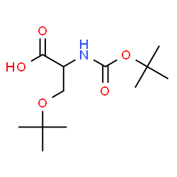 ChemSpider 2D Image | O-(2-Methyl-2-propanyl)-N-{[(2-methyl-2-propanyl)oxy]carbonyl}serine | C12H23NO5