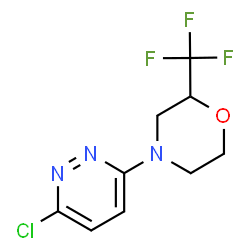 ChemSpider 2D Image | 4-(6-Chloro-3-pyridazinyl)-2-(trifluoromethyl)morpholine | C9H9ClF3N3O