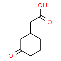 ChemSpider 2D Image | (3-Oxocyclohexyl)acetic acid | C8H12O3