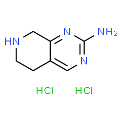 ChemSpider 2D Image | 5H,6H,7H,8H-pyrido[3,4-d]pyrimidin-2-amine dihydrochloride | C7H12Cl2N4