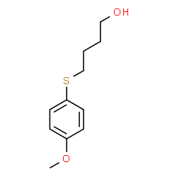 ChemSpider 2D Image | 4-[(4-Methoxyphenyl)sulfanyl]-1-butanol | C11H16O2S