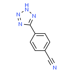 ChemSpider 2D Image | 4-(1H-Tetrazol-5-yl)benzonitrile | C8H5N5