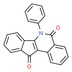 ChemSpider 2D Image | 6-Phenyl-6H-indeno[1,2-c]isoquinoline-5,11-dione | C22H13NO2