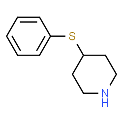 ChemSpider 2D Image | 4-(phenylthio)Piperidine | C11H15NS