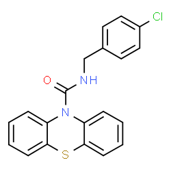 ChemSpider 2D Image | N-(4-Chlorobenzyl)-10H-phenothiazine-10-carboxamide | C20H15ClN2OS