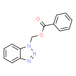 ChemSpider 2D Image | 1H-Benzotriazol-1-ylmethyl benzoate | C14H11N3O2