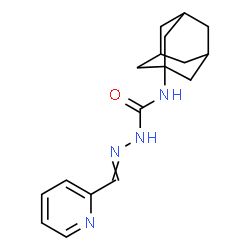 ChemSpider 2D Image | N-(Adamantan-1-yl)-2-(2-pyridinylmethylene)hydrazinecarboxamide | C17H22N4O