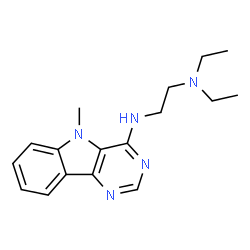 ChemSpider 2D Image | N,N-Diethyl-N'-(5-methyl-5H-pyrimido[5,4-b]indol-4-yl)-1,2-ethanediamine | C17H23N5