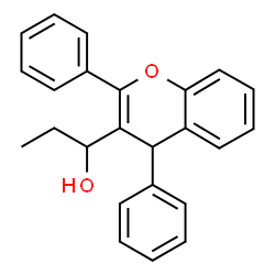 ChemSpider 2D Image | 1-(2,4-Diphenyl-4H-chromen-3-yl)-1-propanol | C24H22O2