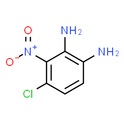 ChemSpider 2D Image | 4-Chloro-3-nitro-1,2-benzenediamine | C6H6ClN3O2