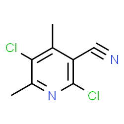 ChemSpider 2D Image | 2,5-Dichloro-4,6-dimethylnicotinonitrile | C8H6Cl2N2