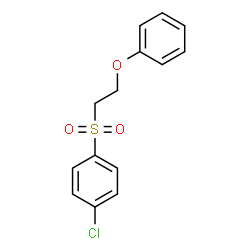 ChemSpider 2D Image | 1-Chloro-4-[(2-phenoxyethyl)sulfonyl]benzene | C14H13ClO3S