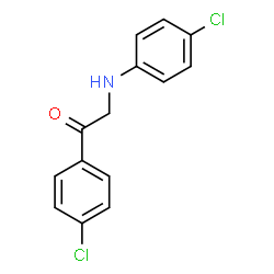 ChemSpider 2D Image | 1-(4-Chlorophenyl)-2-[(4-chlorophenyl)amino]ethanone | C14H11Cl2NO