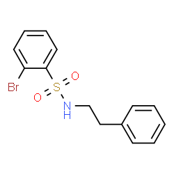 ChemSpider 2D Image | 2-Bromo-N-phenethylbenzenesulfonamide | C14H14BrNO2S