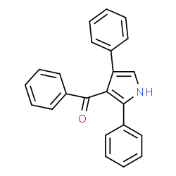 ChemSpider 2D Image | (2,4-Diphenyl-1H-pyrrol-3-yl)(phenyl)methanone | C23H17NO