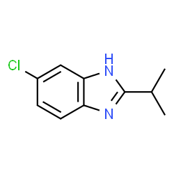 ChemSpider 2D Image | 6-Chloro-2-isopropyl-1H-benzimidazole | C10H11ClN2