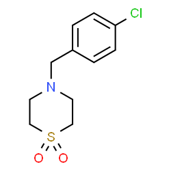 ChemSpider 2D Image | 4-(4-Chlorobenzyl)thiomorpholine 1,1-dioxide | C11H14ClNO2S